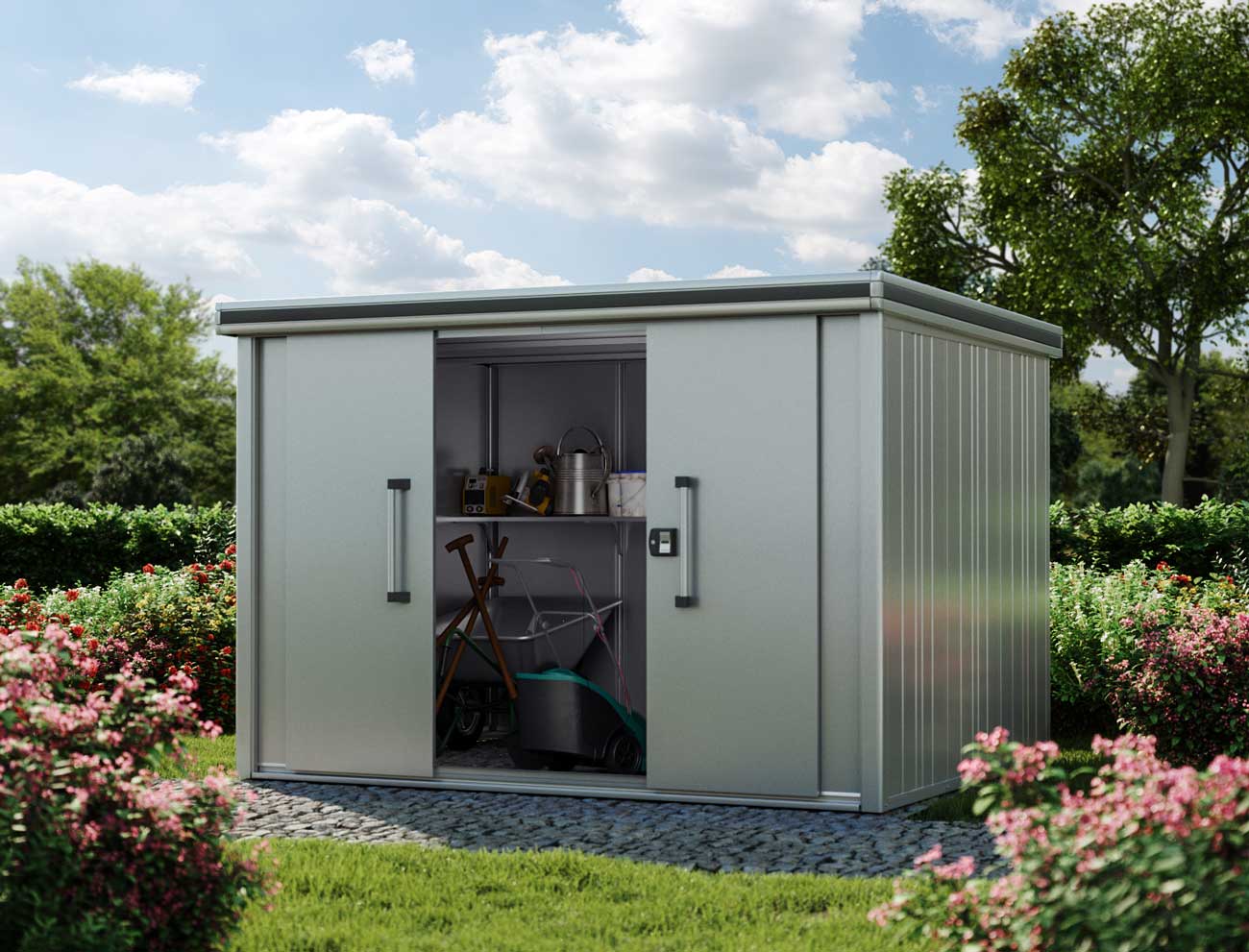 Gerätehaus, Geräteschrank kaufen Stauraum im Garten GFP