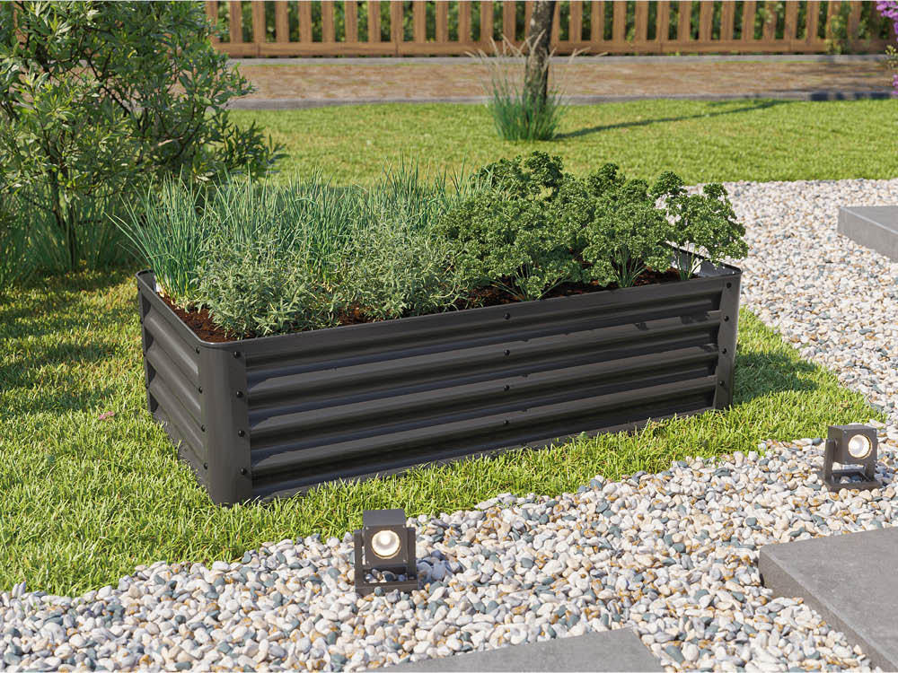 Hochbeet Stahl 120x60x35 cm - einfache Montage, ohne Innenfolie, wartungsarm und einem modernen Design, konstruiert in Österreich. Ideal für den modernen Garten – schnell montiert, dauerhaft schön ohne Streichen Hochbeet Stahl 120x60x35 cm - einfache Montage, ohne Innenfolie, wartungsarm und einem modernen Design, konstruiert in Österreich. Ideal für den modernen Garten – schnell montiert, dauerhaft schön ohne Streichen