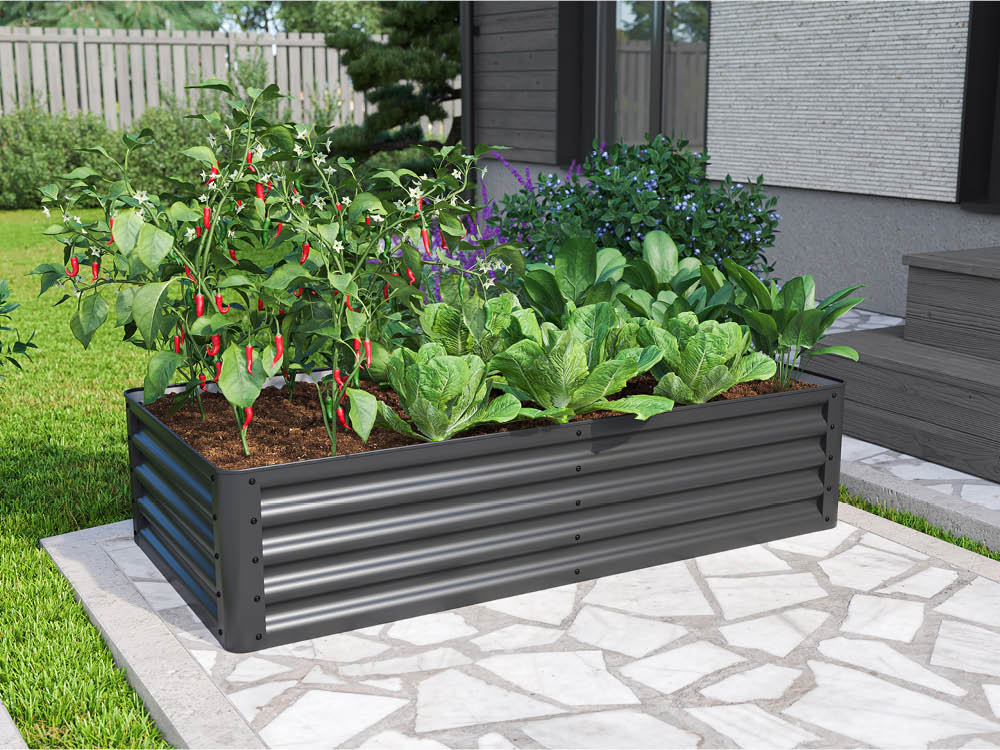 Hochbeet Stahl 150x75x35 cm - einfache Montage, ohne Innenfolie, wartungsarm und einem modernen Design, konstruiert in Österreich. Ideal für den modernen Garten – schnell montiert, dauerhaft schön ohne Streichen Hochbeet Stahl 150x75x35 cm - einfache Montage, ohne Innenfolie, wartungsarm und einem modernen Design, konstruiert in Österreich. Ideal für den modernen Garten – schnell montiert, dauerhaft schön ohne Streichen