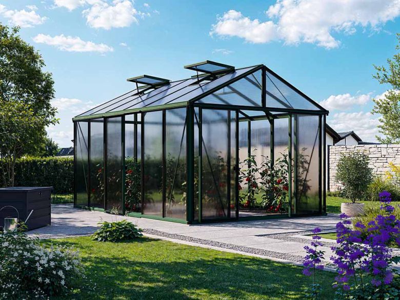 Gewächshaus ASTERIA 24 - Premium - Pulverbeschichtet