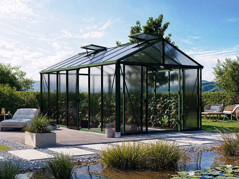 Gewächshaus ASTERIA 25 - Premium - Pulverbeschichtet
