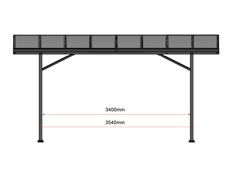 Carport Claudio - Anthrazit