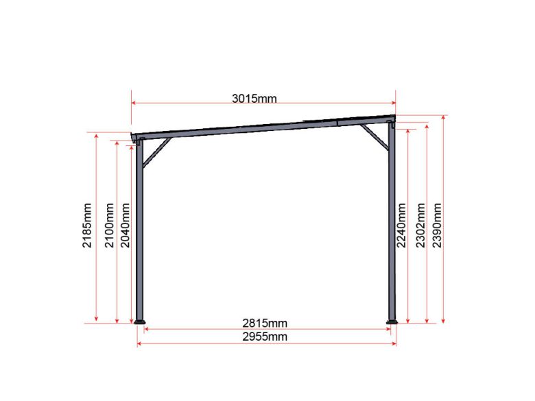 Carport Max - Anthrazit