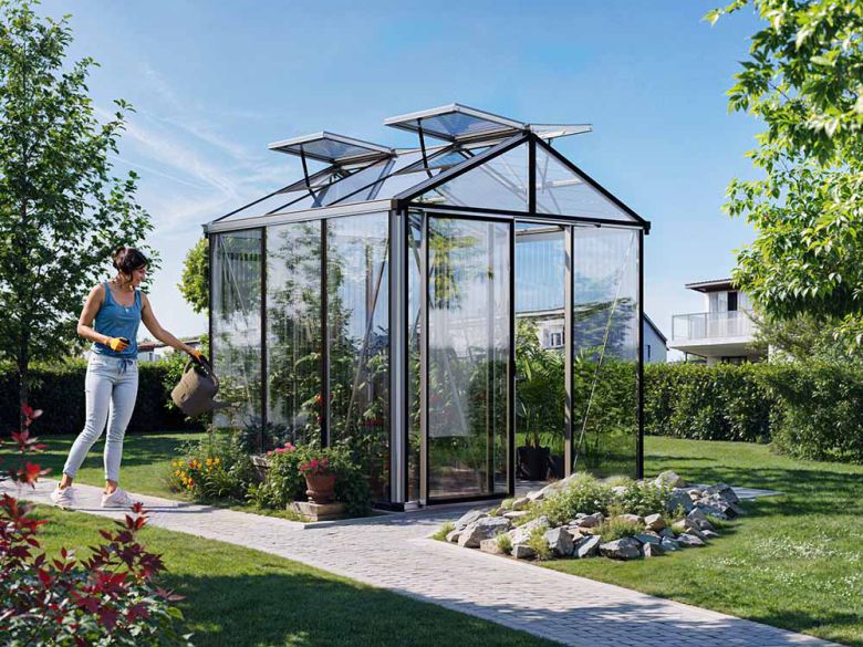 Gewächshaus DIAMAS 21 – ALLTOP (Größe: 235 x 235 cm)