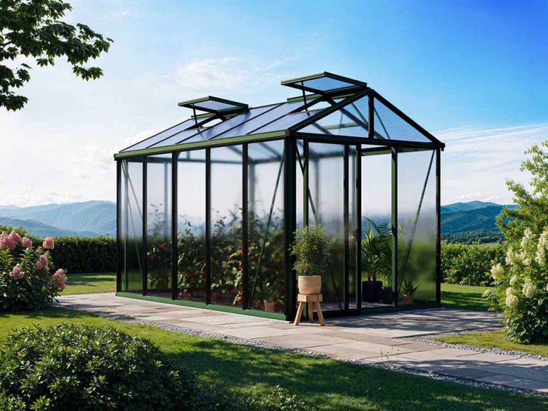 Gewächshaus DIAMAS 23 - Premium - GRÜN, ohne Set