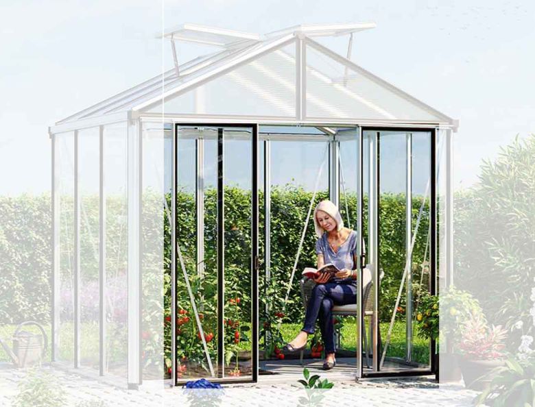 Zusätzliche Doppeltür für Hera, in der Seiten- und -Rückwand montierbar.