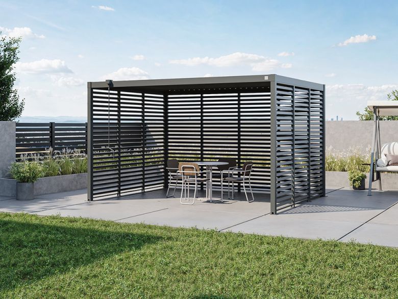 Lamellenwand 400 cm (1 Stk.) – Montage je Wand: 1–4 Stk. (max. 4)