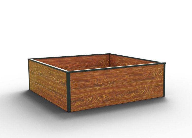 Hochbeet Halfsize 119 x 119-Holzoptik