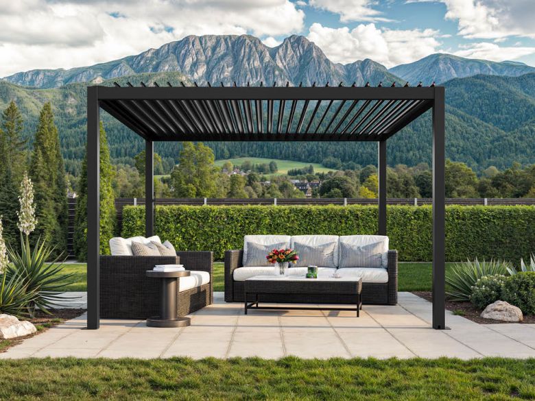 Pergola 350 x 350 cm - Anthrazit