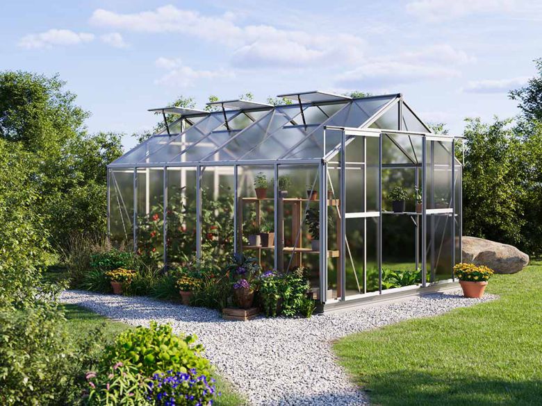Gewächshaus SAPHIR 6-inkl. Stegplatten 6 mm-Aktionsset - XL