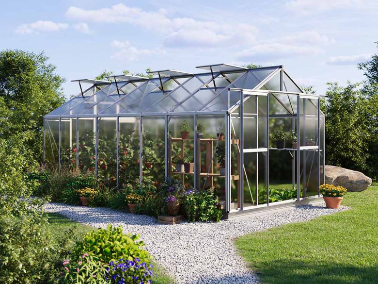 Gewächshaus SAPHIR 8 (Größe: 259 x 513 cm)