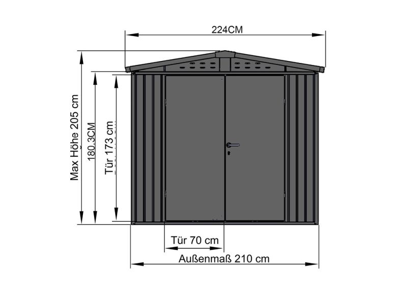 Gerätehaus Mia 2115