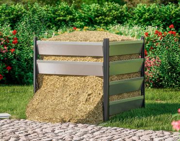 Komposter aus Aluminium 110x110cm mit optimalen Verottungsprozess für den Garten 15 Jahre Garantie Made in Austria einfaches Stecksystem & besonders stabile Konstruktion direkt vom Hersteller 