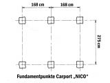 Carport NICO - Aluminium eloxiert 