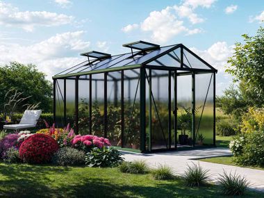 Gewächshaus DIAMAS 24 - Light - Aluminium, ohne Set
