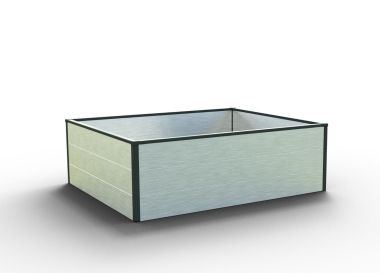 Hochbeet Halfsize 119 x 99-Alu-Natur