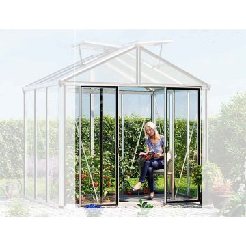 zusätzliche Doppeltür für GWH HERA - Alu Natur