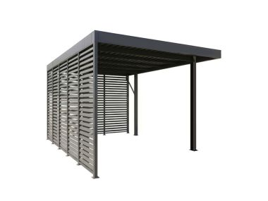 Lamellenwand vertikal 100 - für Wand 450 cm