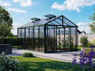 Gewächshaus Profi ASTERIA 24 - Light - Standardfarbe Alumin