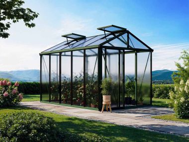 Gewächshaus DIAMAS 23 - Light - Aluminium, ohne Set