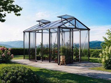 Gewächshaus DIAMAS 23 - Light - Aluminium, ohne Set