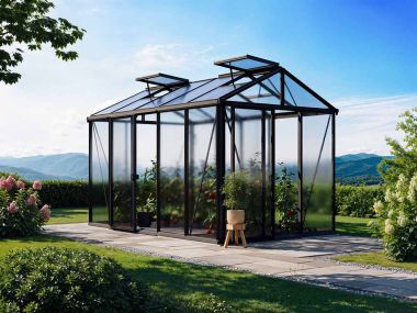 Gewächshaus DIAMAS 23 - Light - Aluminium, ohne Set