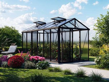 Gewächshaus DIAMAS 24 - Light - Aluminium, ohne Set