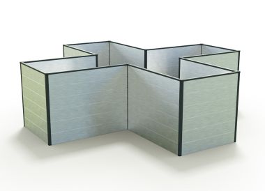 Hochbeet Elisabeth-Aluminium Natur 269