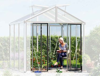 Zusätzliche Doppeltür für Hera, in der Seiten- und -Rückwand montierbar.