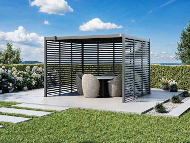 Lamellenwand 350 cm (1 Stk.) – Montage je Wand: 1–4 Stk. (max. 4)