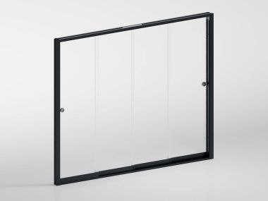 Glasschiebetüren rahmenlos - für Wand 400 cm