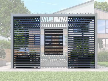 Lamellenwand horizontal 300 cm (1 Stk.) – Montage je Wand: 1–3 Stk. (max. 3)