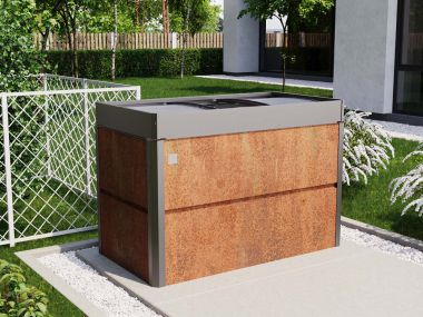 Design Hochbeet NELE S-inkl. Frühbeetaufsatz