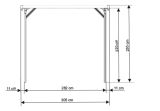 Carport JULIA - Aluminium Eloxiert