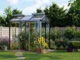 Gewächshaus URBAN 3 GLAS - Anthrazit RAL7016 - Set Profi 2