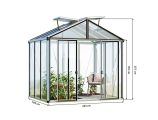 Gewächshaus HERA 3 - ALU NATUR - Set Profi 2
