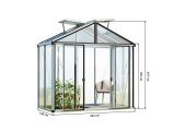 Gewächshaus HERA 2 - ALU NATUR - ohne Set