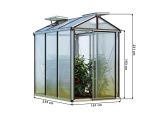 Gewächshaus URBAN 3 - Anthrazit RAL7016 - Set Profi 2