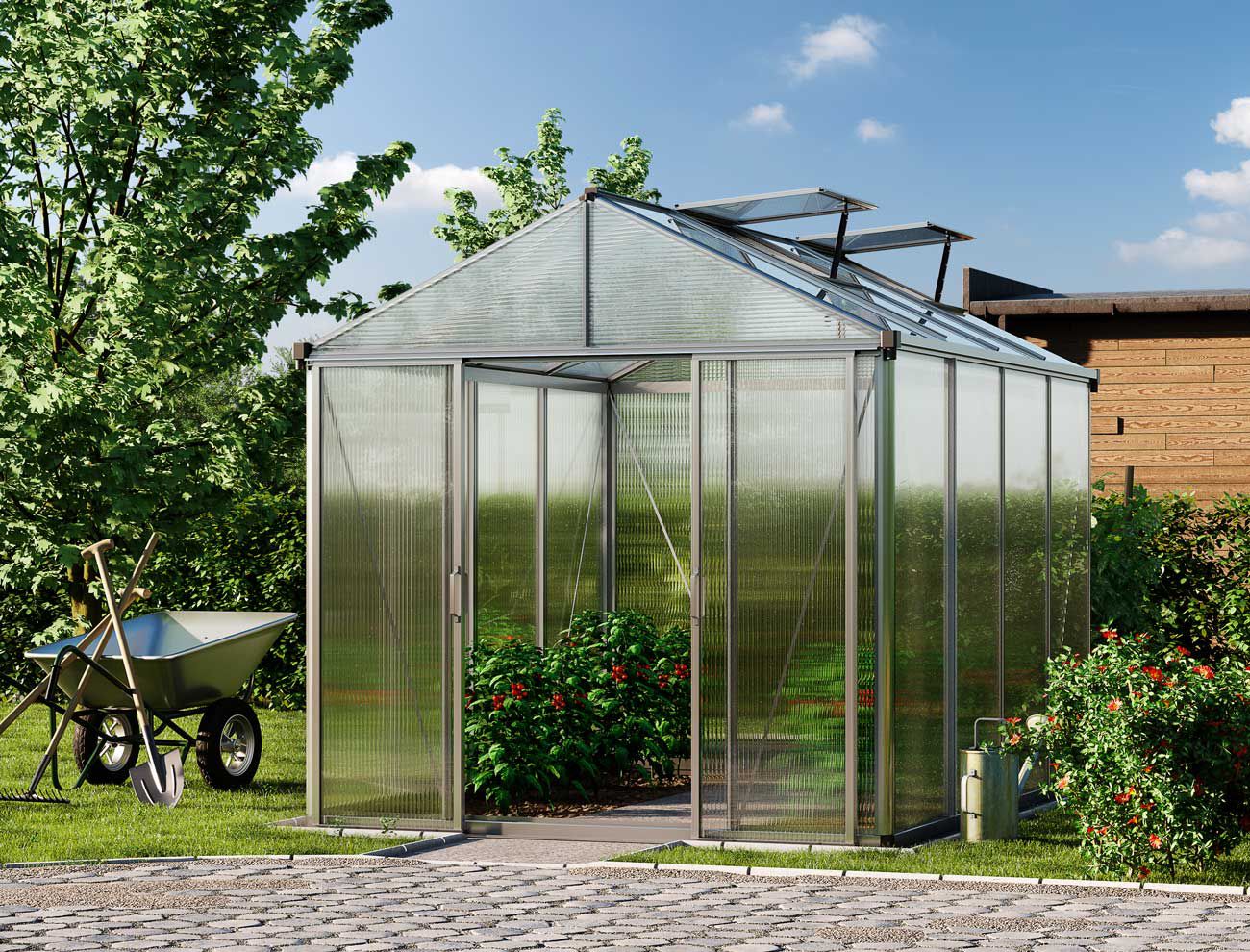 Gewächshaus Expertline TITAN 22 - inkl. Aktionsset - Profi 1