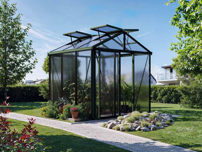 Gewächshaus DIAMAS 21 - Premium - GRÜN, Set XL