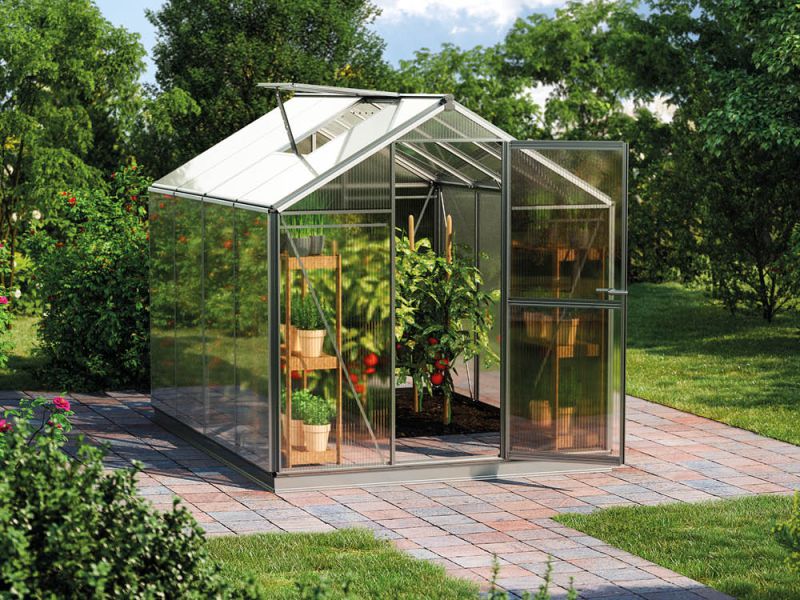Gewächshaus ECO-STAR 4-nein danke, kein Setangebot-inkl. Stegplatten 8 mm