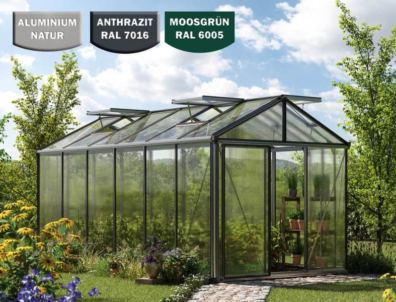 Gewächshaus DIAMAS 24 - Premium - GRÜN, Set XL