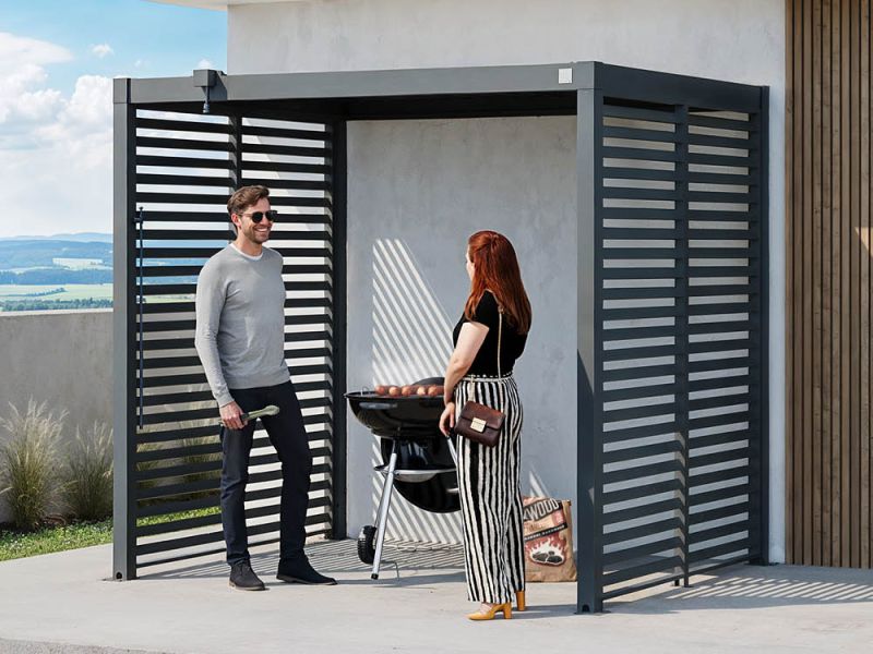 Lamellenwand 94 - für Wand 200 cm