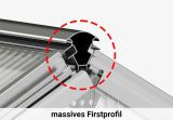 Gewächshaus ECO-STAR 2-nein danke, kein Setangebot-inkl. Stegplatten 8 mm