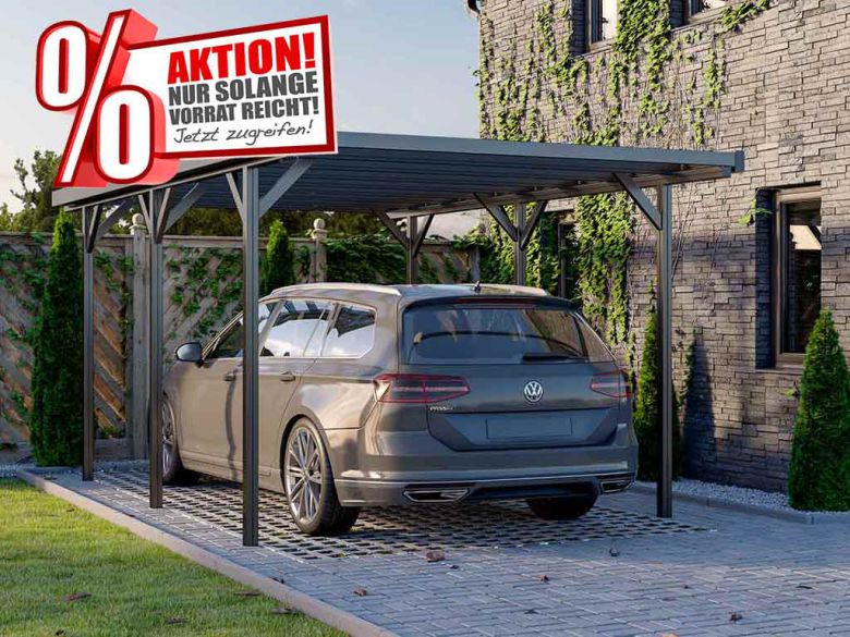 Carport Aluminium anthrazit RAL 7016