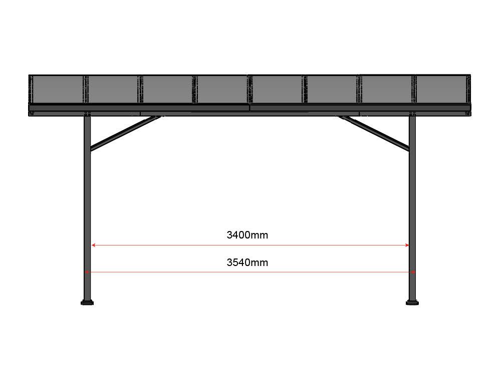 Carport Claudio - Anthrazit