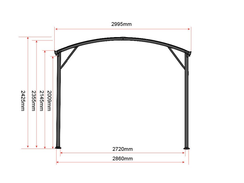 Carport Claudio - Anthrazit