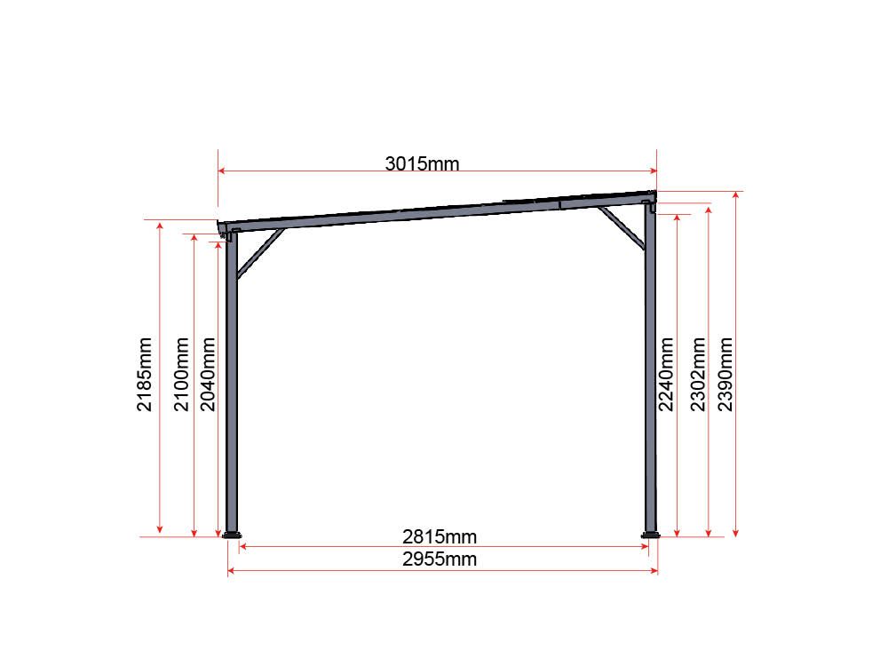 Carport Max - Anthrazit