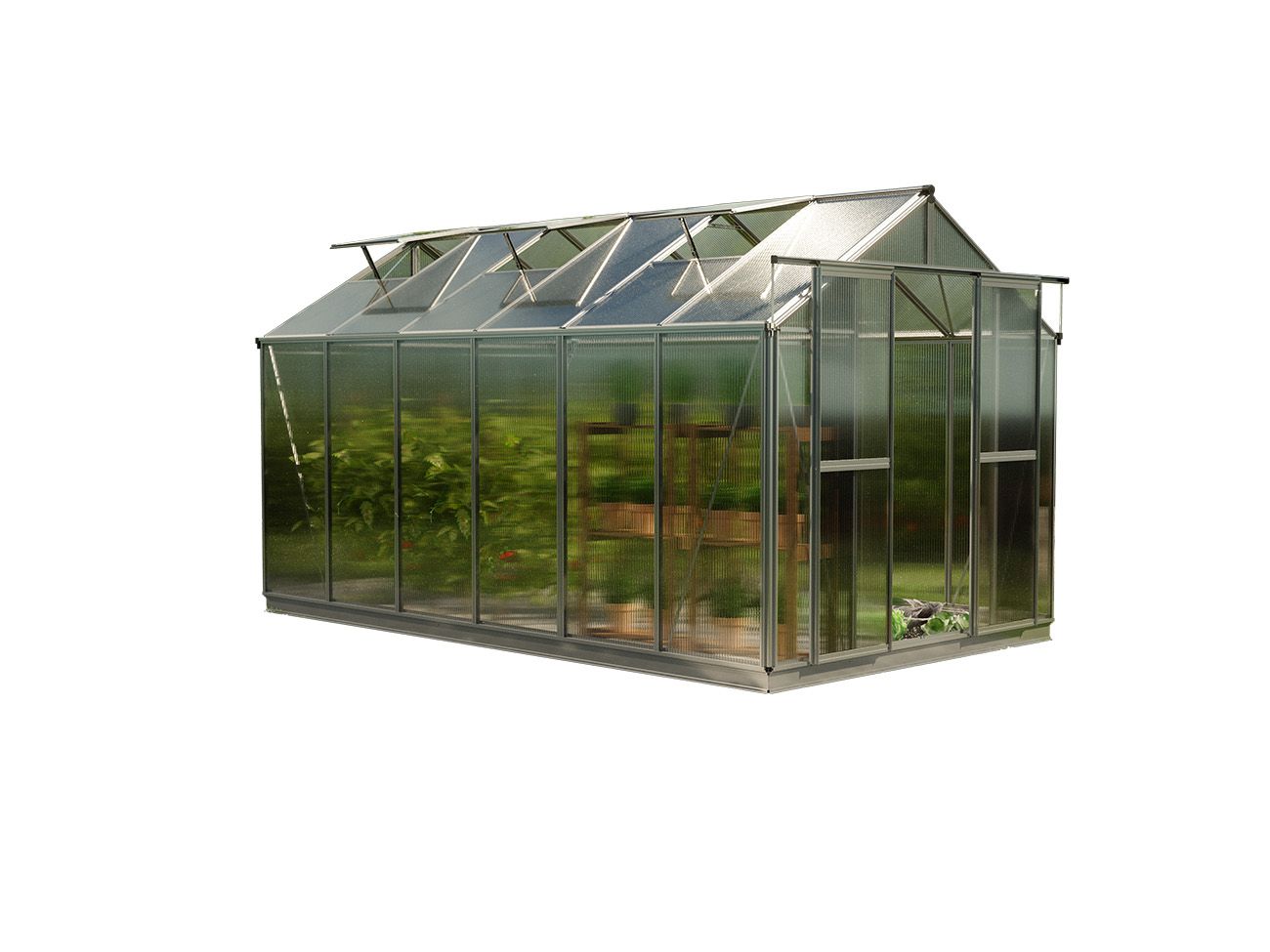 Gewächshaus SAPHIR 6-inkl. Stegplatten 6 mm-Aktionsset - XL