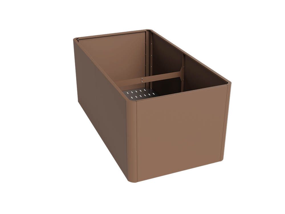 Hochbeet Mario 1910 XL Sepiabraun, inkl. Wühlmausgitter